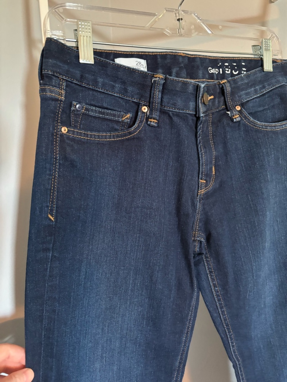 GAP 1969 Women Straight Leg Jeans in Dark Wash - Picture 7 of 16